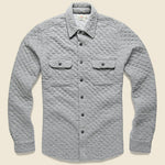Quilted Belmar CPO Shirt Jacket - Grey Feeder Stripe - Faherty - STAG Provisions - Outerwear - Shirt Jacket