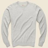 Sconset Crew Sweater - Light Grey Heather - Faherty - STAG Provisions - Tops - Sweater