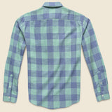 Belmar Workshirt - Teal Buffalo Check - Faherty - STAG Provisions - Tops - L/S Woven - Plaid