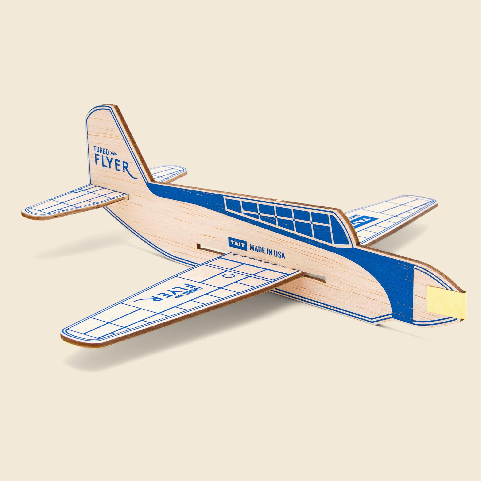 Turbo Flyer Balsa Airplane Kit - Blue - Home - STAG Provisions - Home - Art & Accessories - Decorative Object