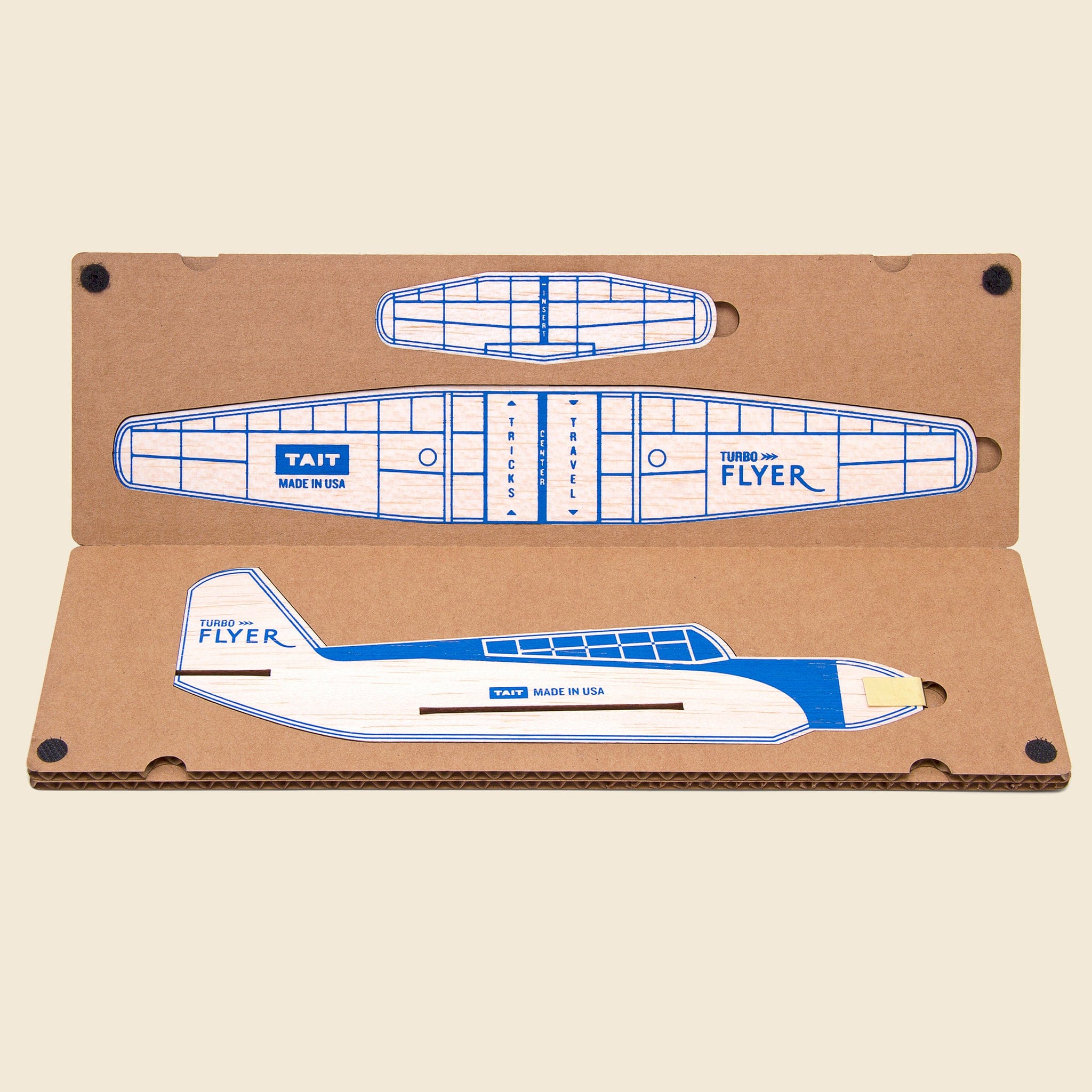 Turbo Flyer Balsa Airplane Kit - Blue - Home - STAG Provisions - Home - Art & Accessories - Decorative Object