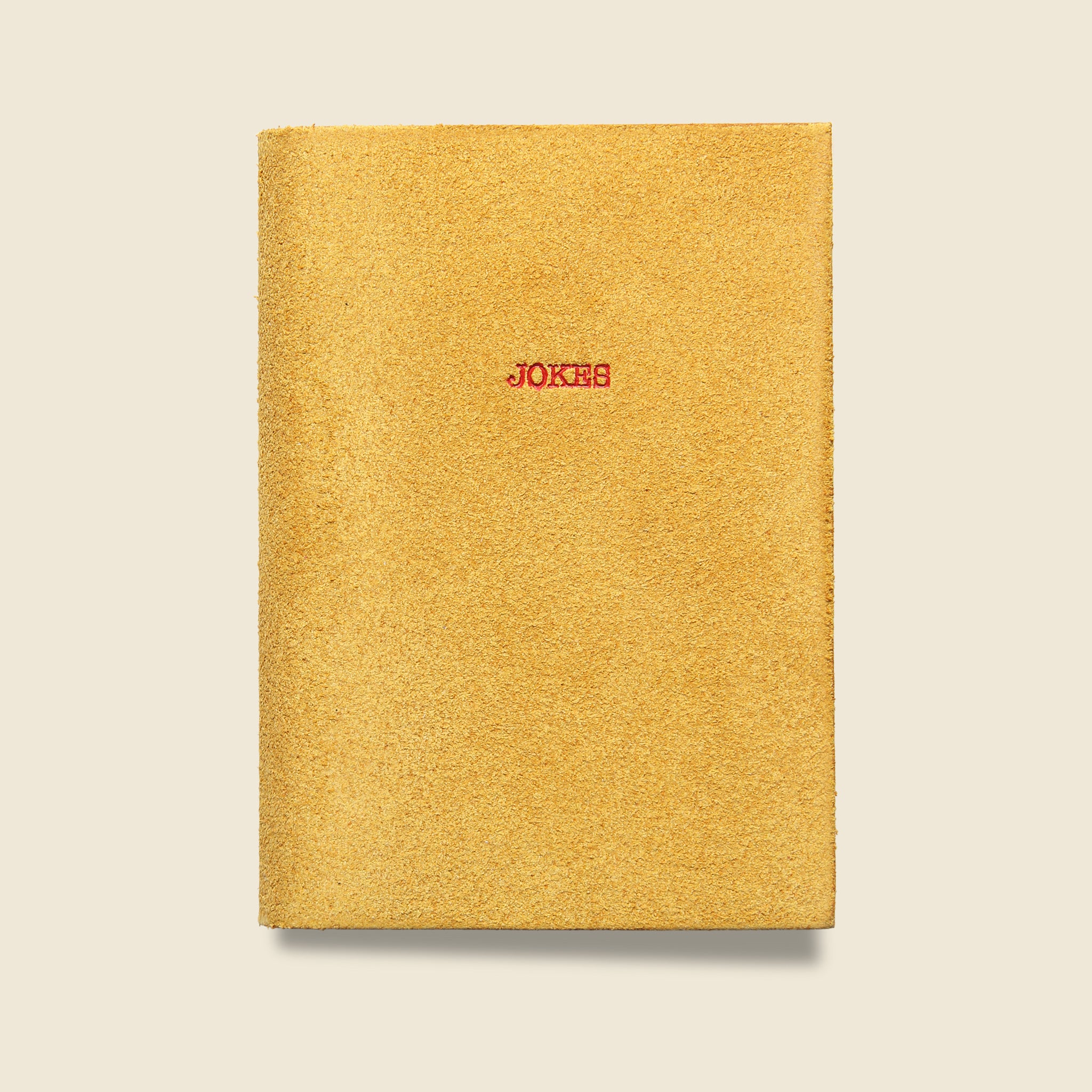 "JOKES" Leather Journal - Yellow - Paper Goods - STAG Provisions - Gift - Stationery
