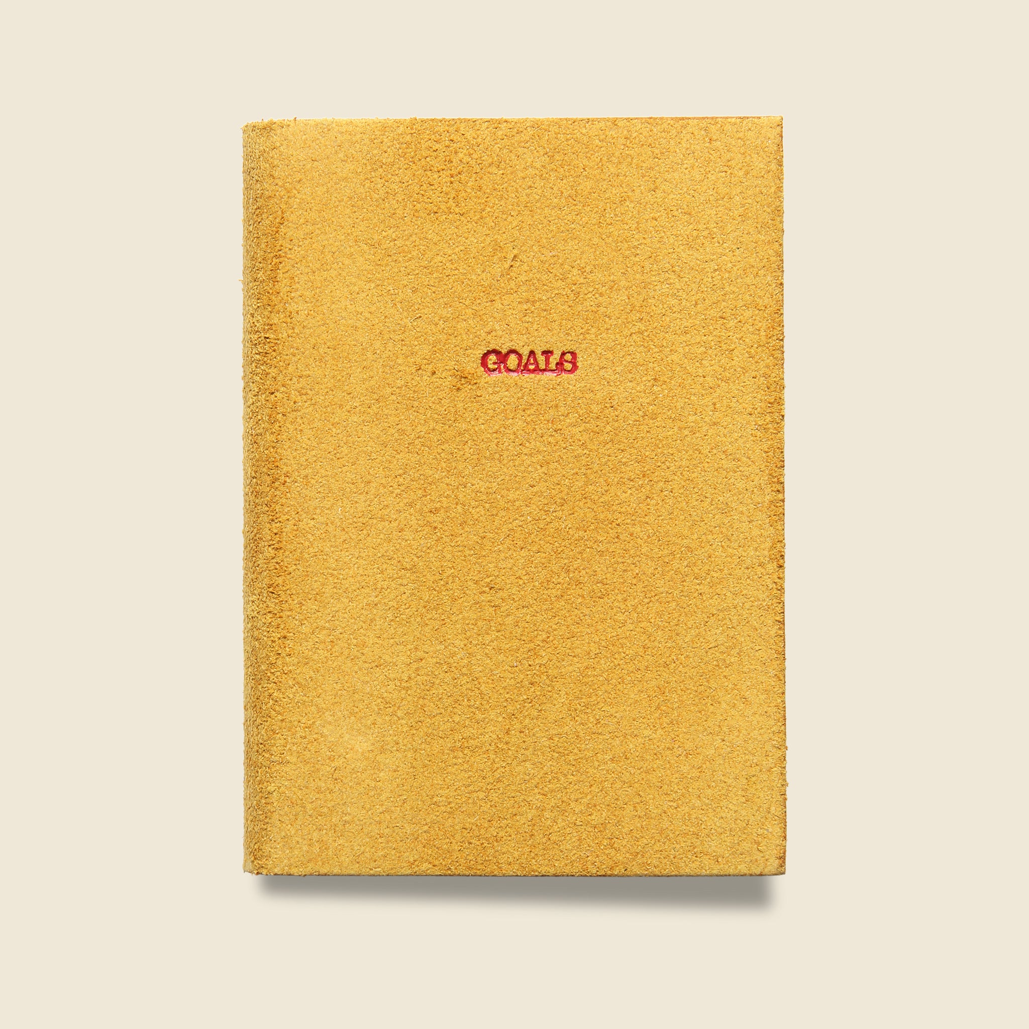 "GOALS" Leather Journal - Yellow - Paper Goods - STAG Provisions - Gift - Stationery