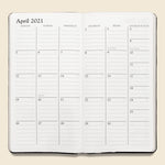2021 Embossed Leather Pocket Datebook - Black Crocodile - Paper Goods - STAG Provisions - Gift - Stationery