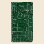 2021 Embossed Leather Pocket Datebook - Emerald Crocodile - Paper Goods - STAG Provisions - Gift - Stationery