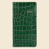 2021 Embossed Leather Pocket Datebook - Emerald Crocodile - Paper Goods - STAG Provisions - Gift - Stationery