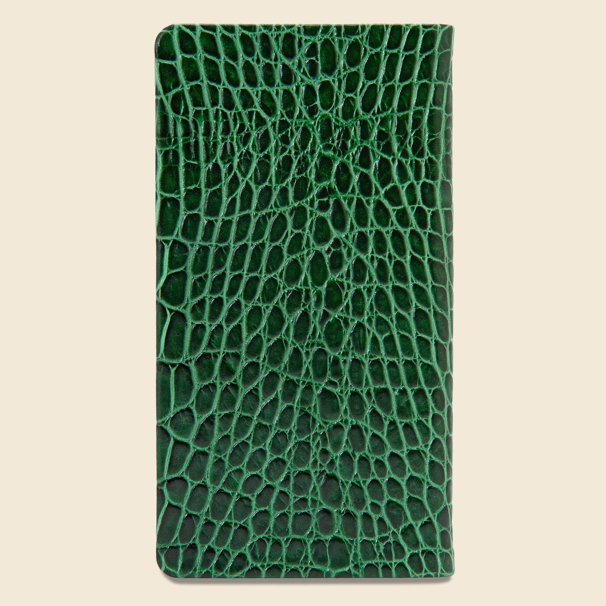 2021 Embossed Leather Pocket Datebook - Emerald Crocodile - Paper Goods - STAG Provisions - Gift - Stationery