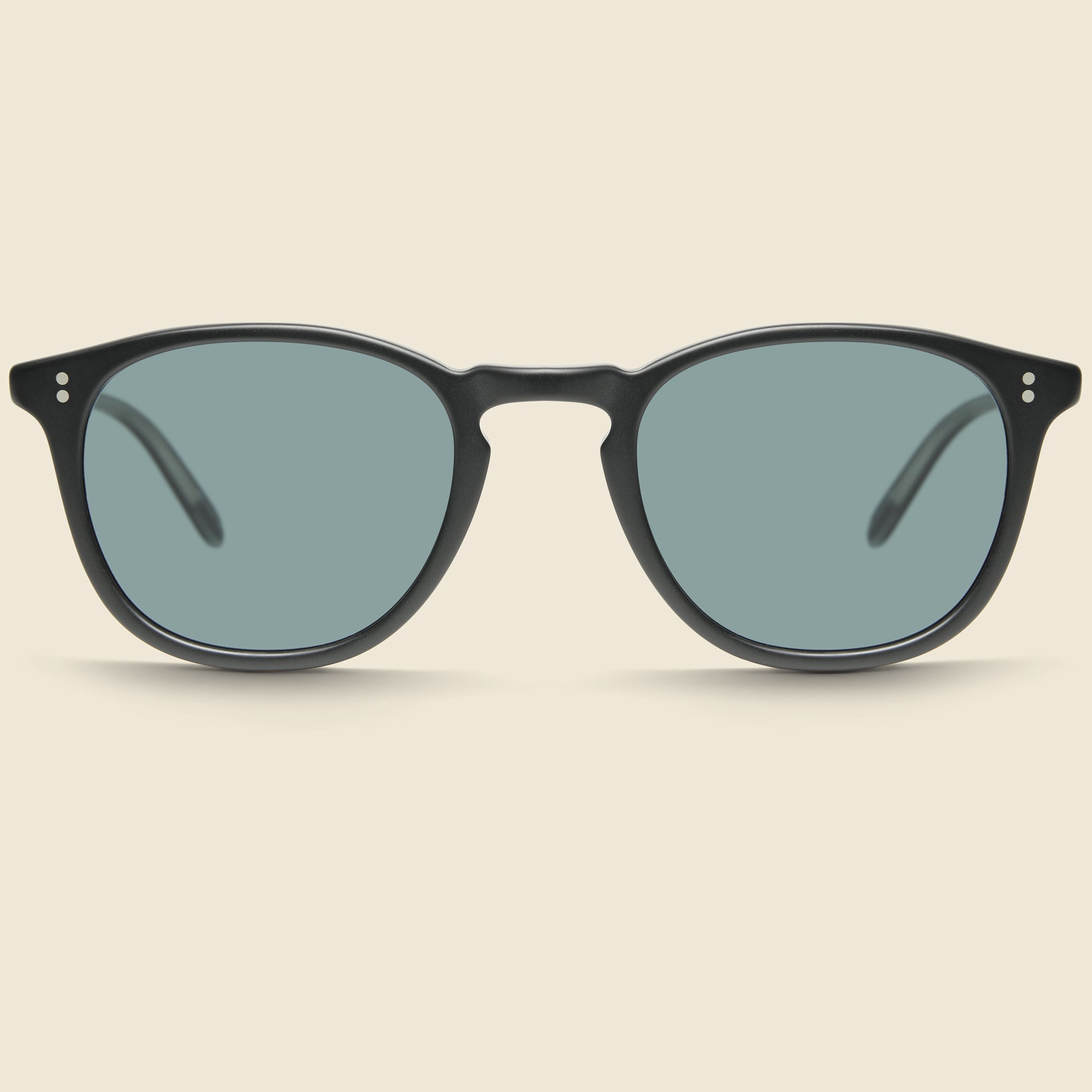 Kinney 47mm - Matte Black/Semi-Flat Blue Smoke - Garrett Leight - STAG Provisions - Accessories - Eyewear