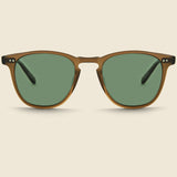 Brooks 47mm - Matte Espresso/G15 Polarized - Garrett Leight - STAG Provisions - Accessories - Eyewear
