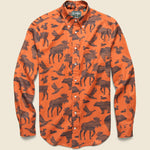 Earth Flannel Shirt - Orange - Gitman Vintage - STAG Provisions - Tops - L/S Woven - Other Pattern