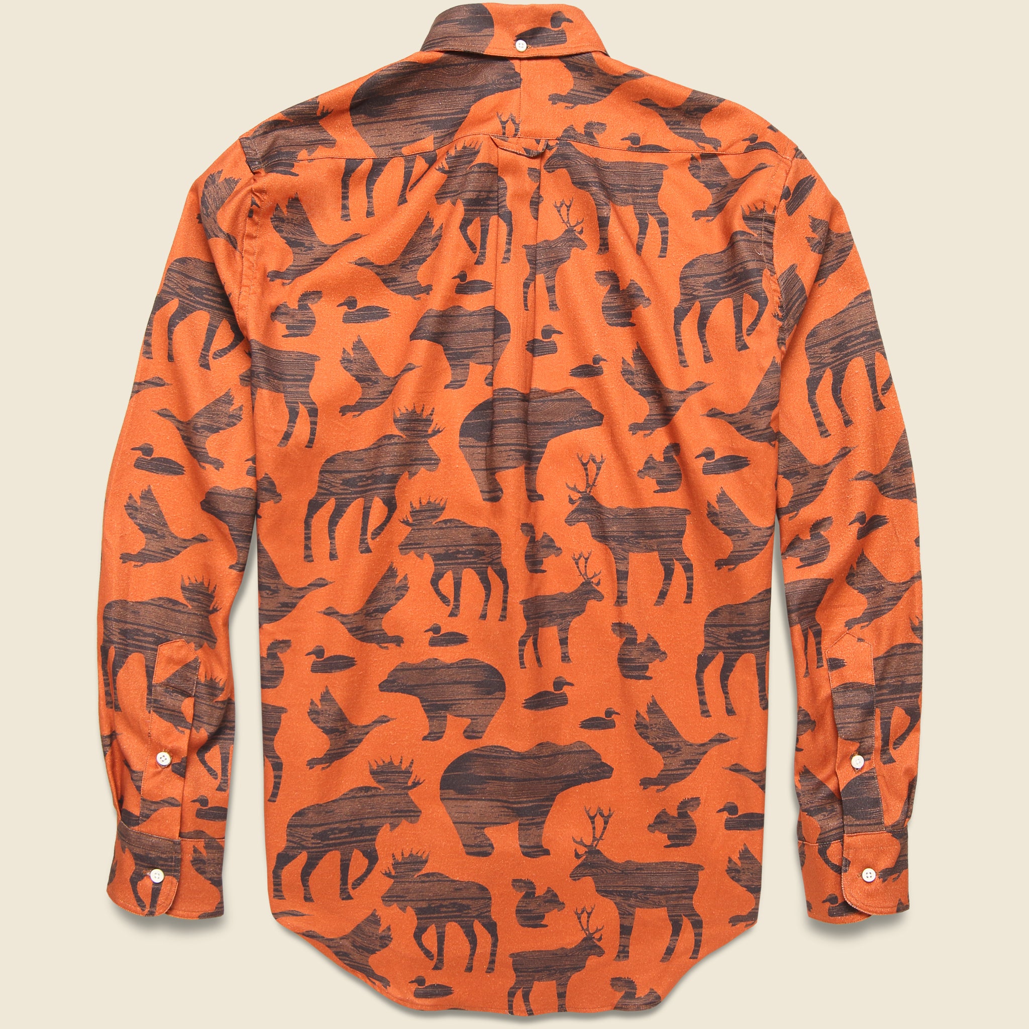 Earth Flannel Shirt - Orange - Gitman Vintage - STAG Provisions - Tops - L/S Woven - Other Pattern