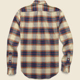 Slub Check Shirt - Tan Indigo - Gitman Vintage - STAG Provisions - Tops - L/S Woven - Plaid
