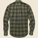 High-density Twill Shirt - Olive - Gitman Vintage - STAG Provisions - Tops - L/S Woven - Plaid
