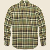 Country Plaid Shirt - Olive - Gitman Vintage - STAG Provisions - Tops - L/S Woven - Plaid
