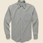 Houndstooth Triple Twist Yarn Shirt - Black - Gitman Vintage - STAG Provisions - Tops - L/S Woven - Plaid
