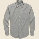 Houndstooth Triple Twist Yarn Shirt - Black - Gitman Vintage - STAG Provisions - Tops - L/S Woven - Plaid