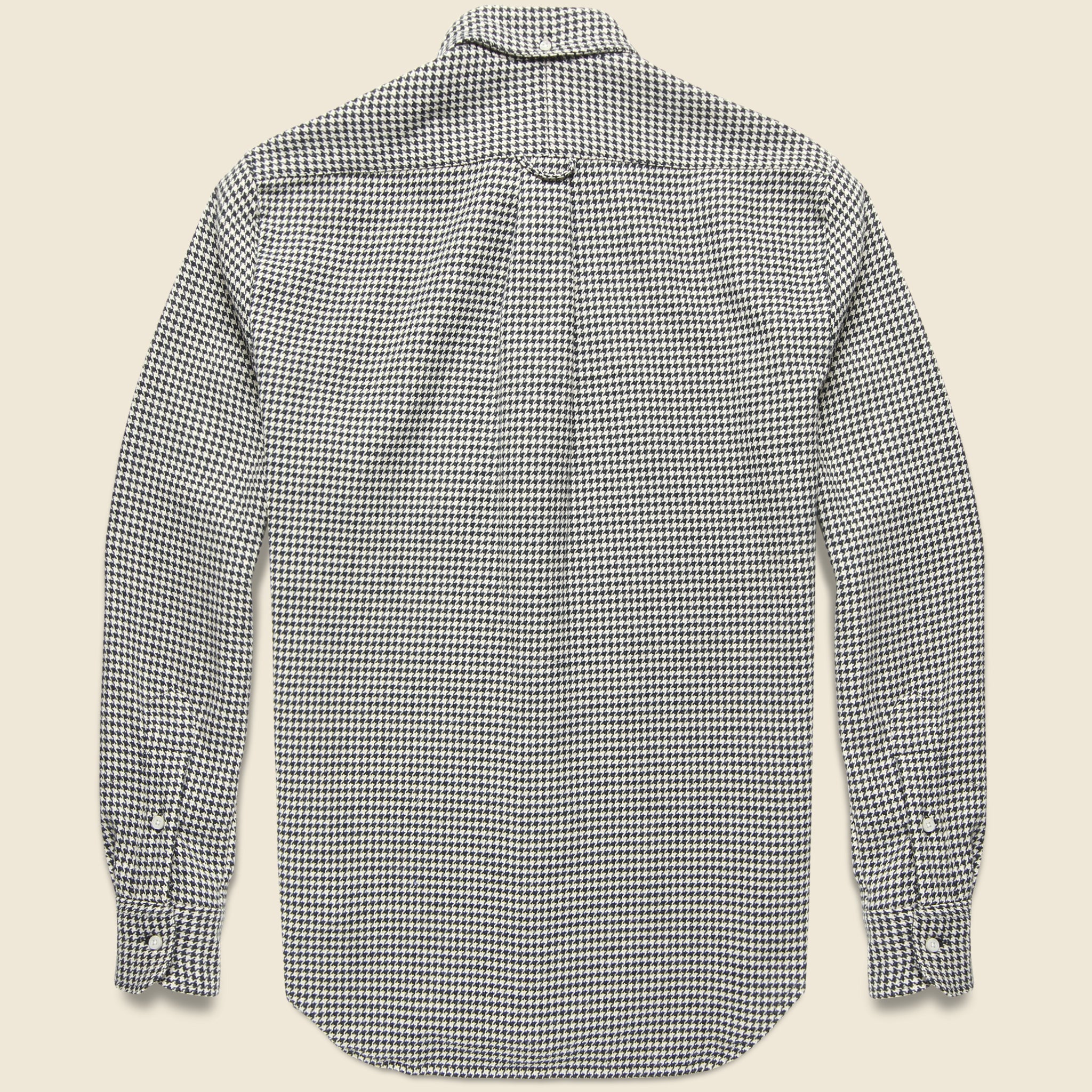 Houndstooth Triple Twist Yarn Shirt - Black - Gitman Vintage - STAG Provisions - Tops - L/S Woven - Plaid