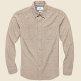 Hillwood Chambray Dobby Shirt - Mushroom - Grayers - STAG Provisions - Tops - L/S Woven - Other Pattern