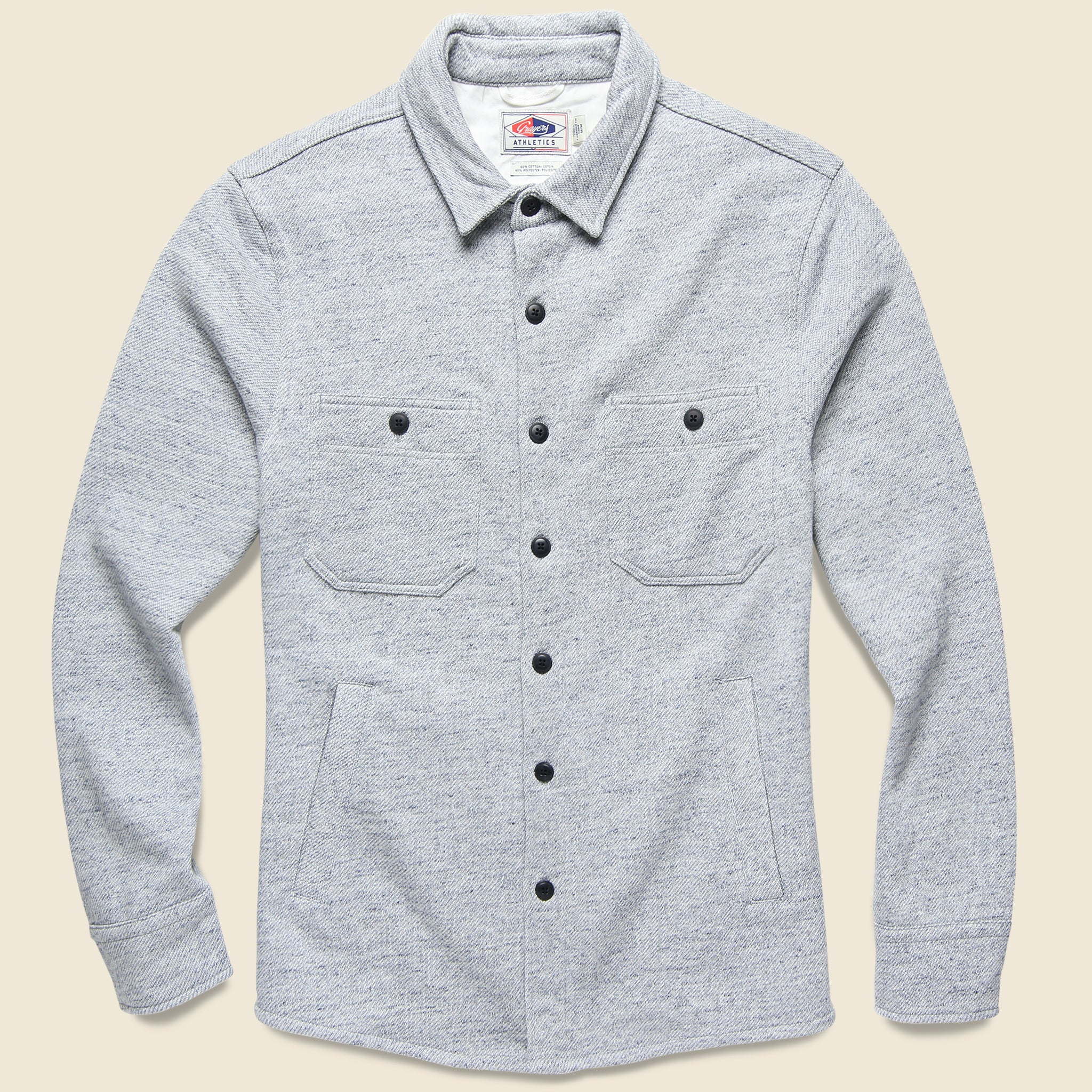 Bayswater Fleece CPO Overshirt - Light Blue Heather - Grayers - STAG Provisions - Tops - L/S Woven - Overshirt