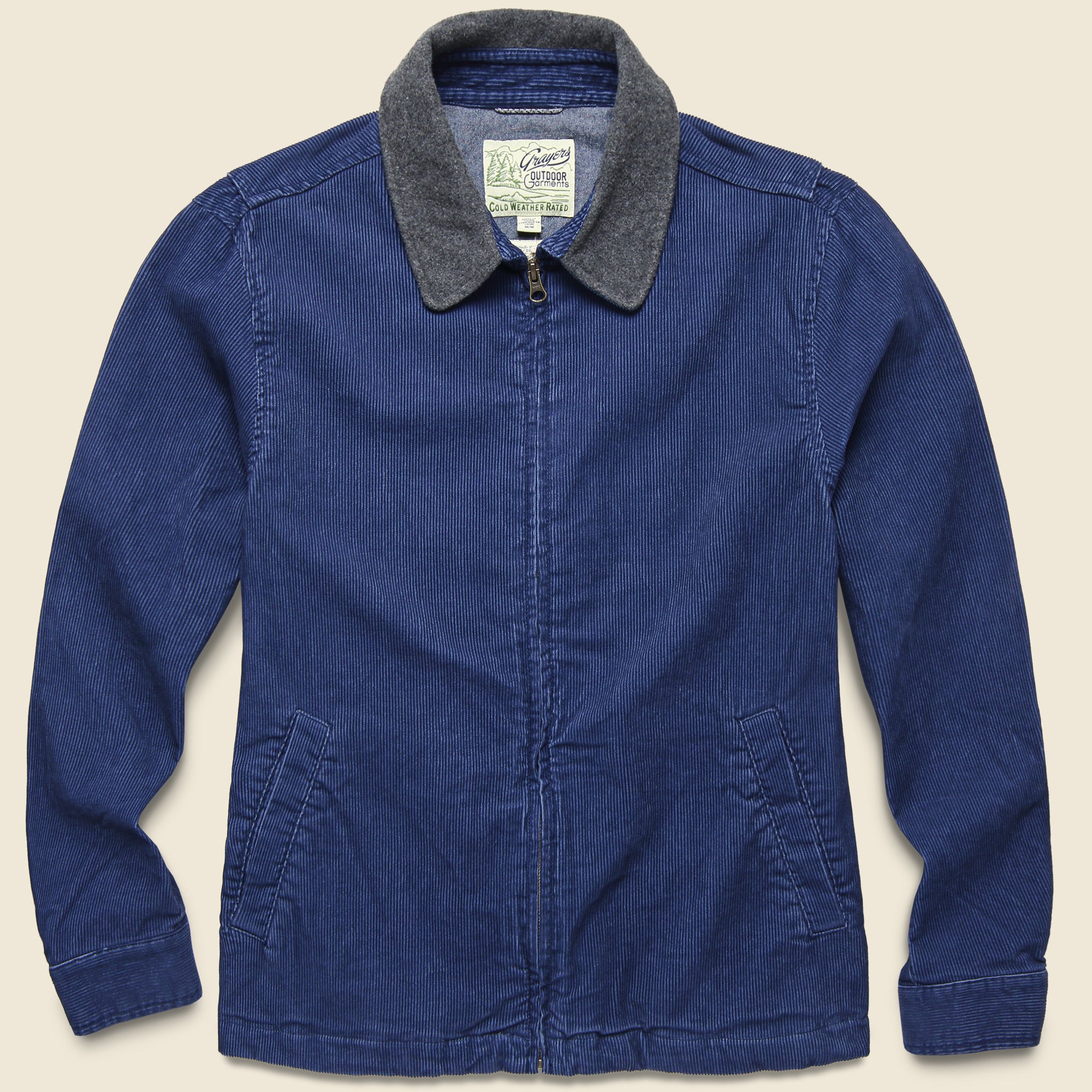 Conrad Corduroy Bomber - Indigo - Grayers - STAG Provisions - Outerwear - Coat / Jacket