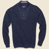 Wadsworth Bib Sweater Henley - Navy - Grayers - STAG Provisions - Tops - Sweater