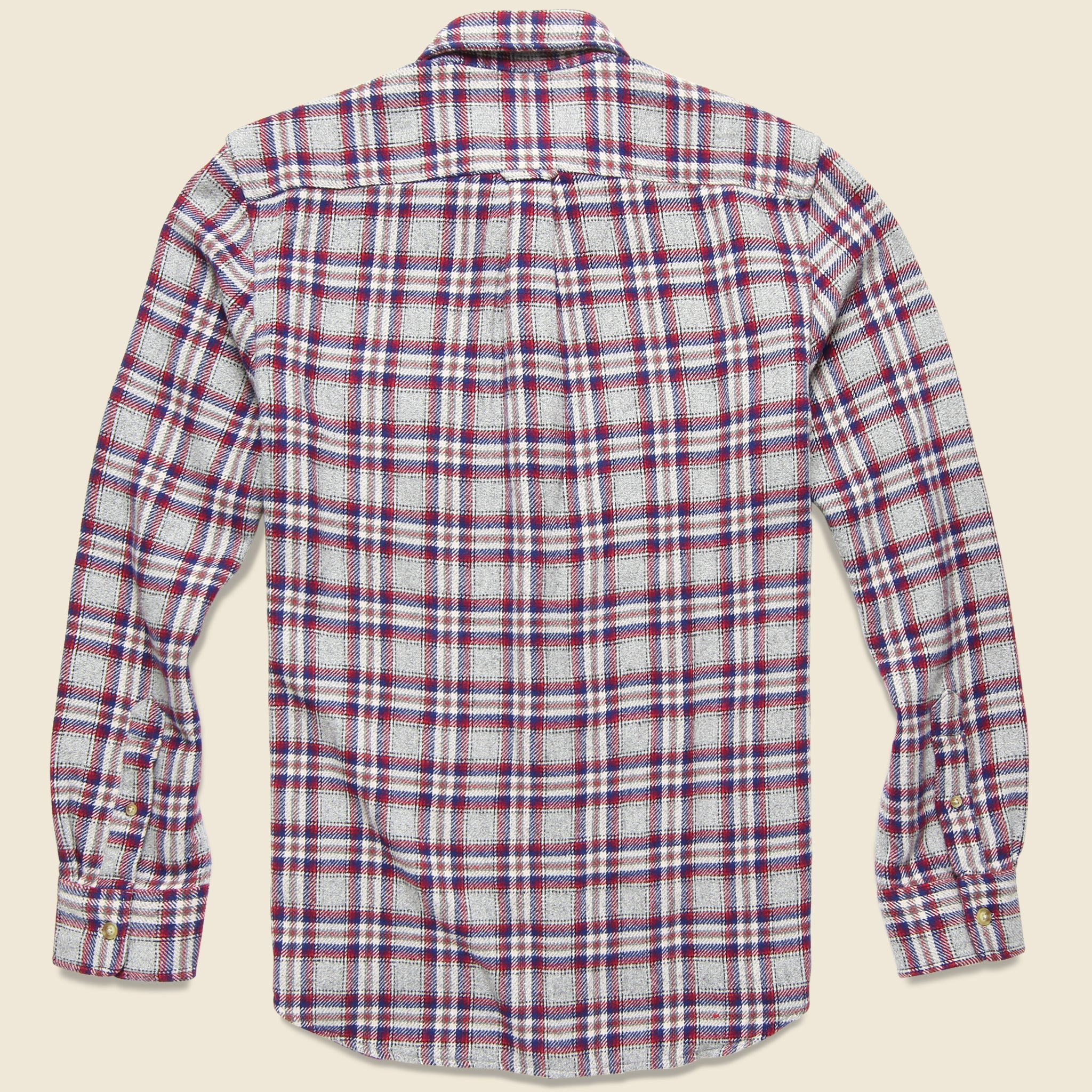Milbank Heritage Flannel Shirt - Gray/Red - Grayers - STAG Provisions - Tops - L/S Woven - Plaid