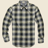 Mason Heritage Flannel Shirt - Khaki/ Black - Grayers - STAG Provisions - Tops - L/S Woven - Plaid