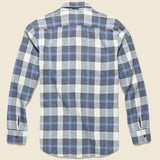 Keats 3-Ply Jaspe Shirt - Blue Plaid - Grayers - STAG Provisions - Tops - L/S Woven - Plaid