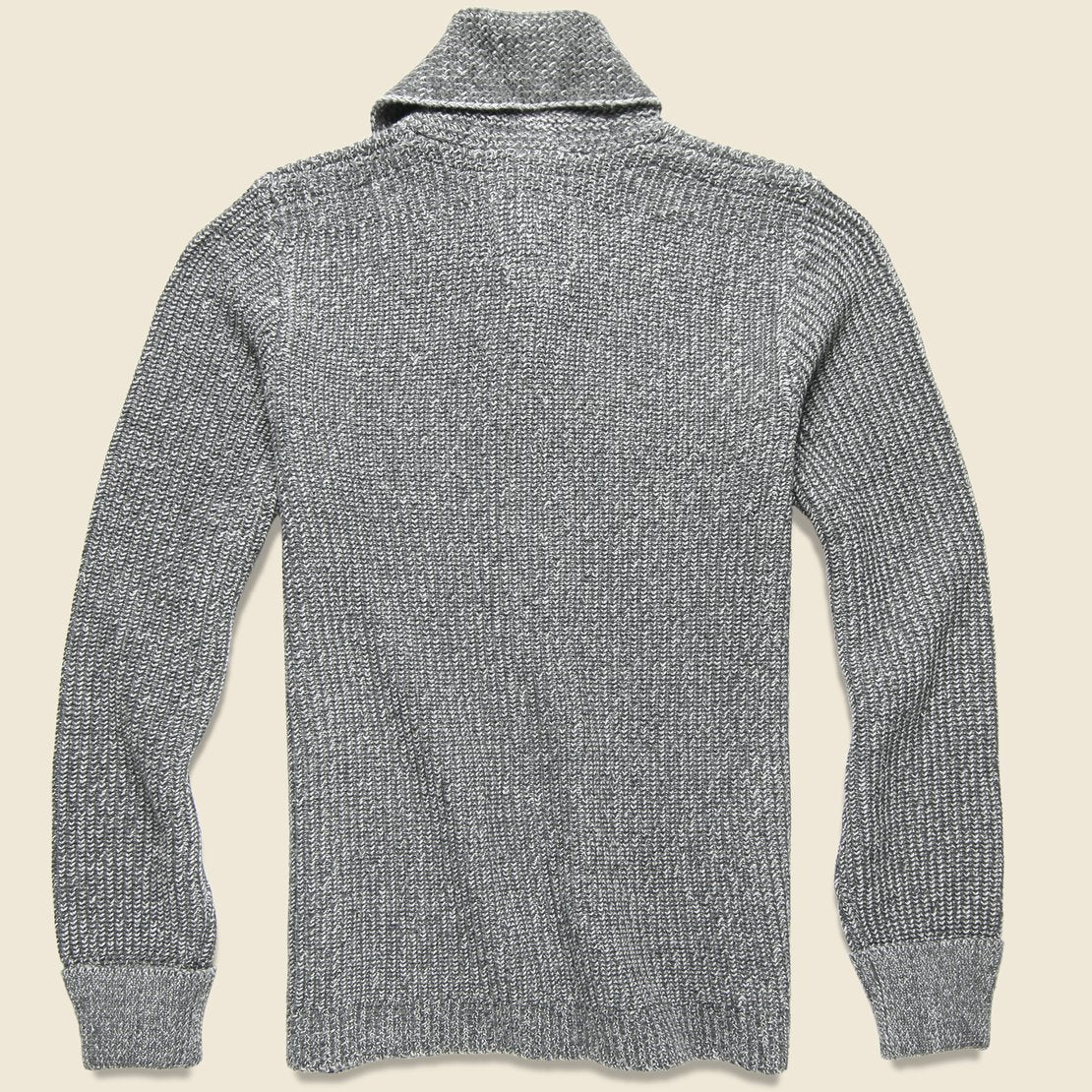 Belmont Plaited Cardigan Sweater - Charcoal - Grayers - STAG Provisions - Tops - Sweater