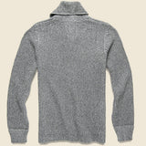Belmont Plaited Cardigan Sweater - Charcoal - Grayers - STAG Provisions - Tops - Sweater