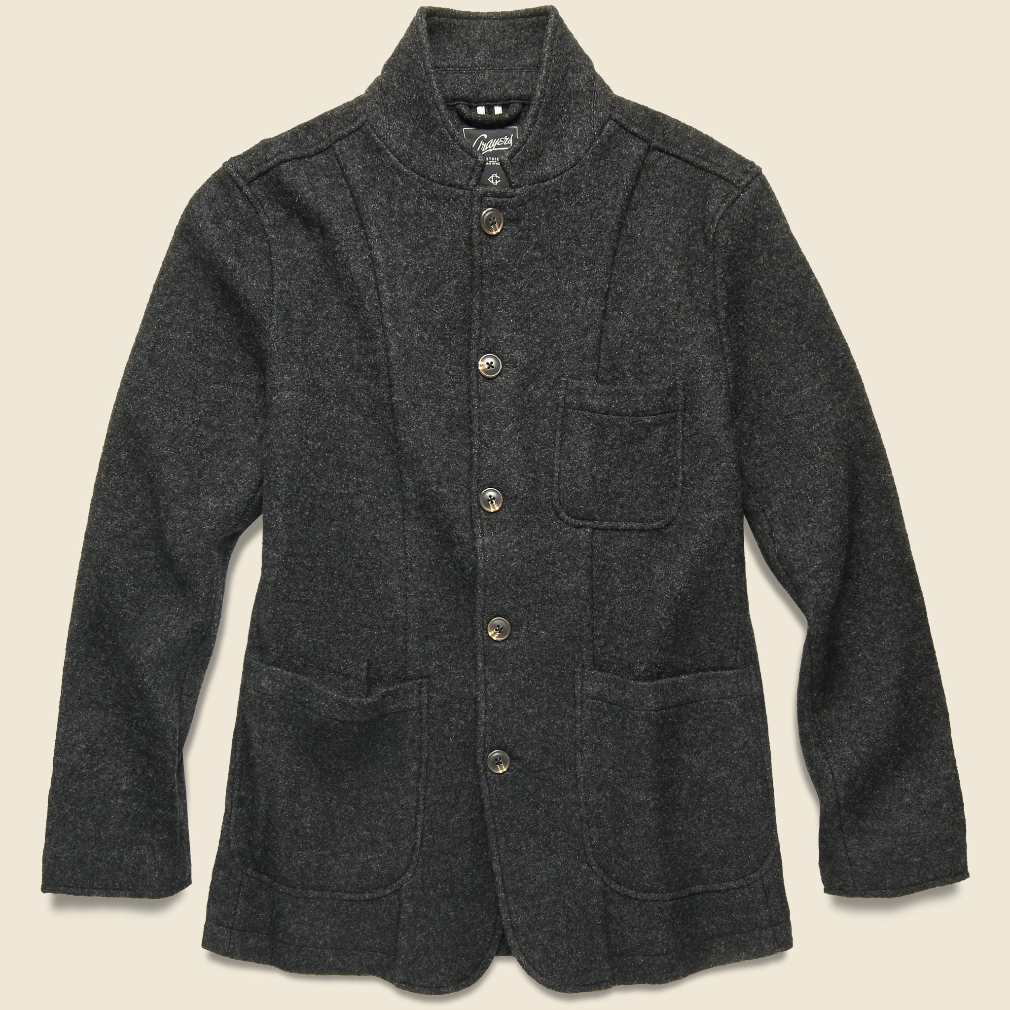 Burnham Knitted Wool Blazer - Charcoal - Grayers - STAG Provisions - Suiting - Sport Coat