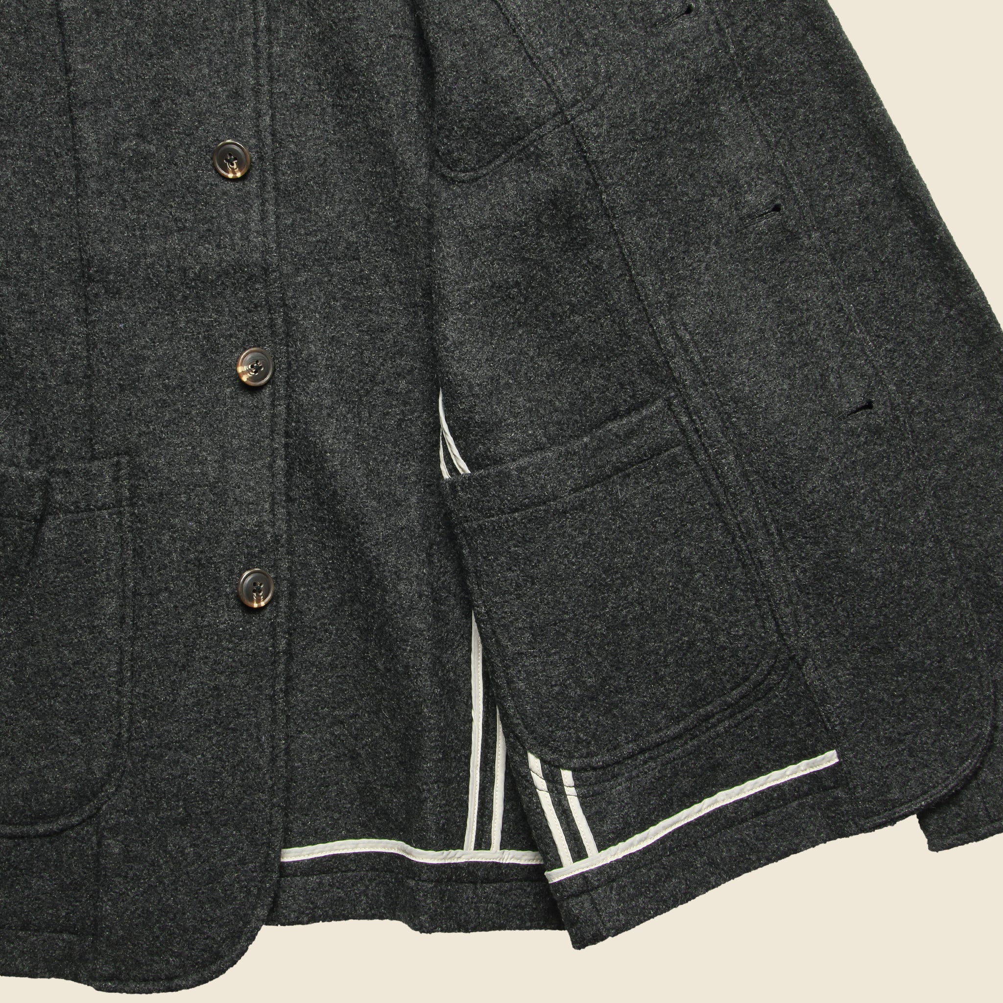 Burnham Knitted Wool Blazer - Charcoal - Grayers - STAG Provisions - Suiting - Sport Coat