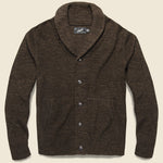Avalon Shawl Cardigan - Chocolate Marl - Grayers - STAG Provisions - Tops - Sweater