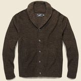 Avalon Shawl Cardigan - Chocolate Marl - Grayers - STAG Provisions - Tops - Sweater