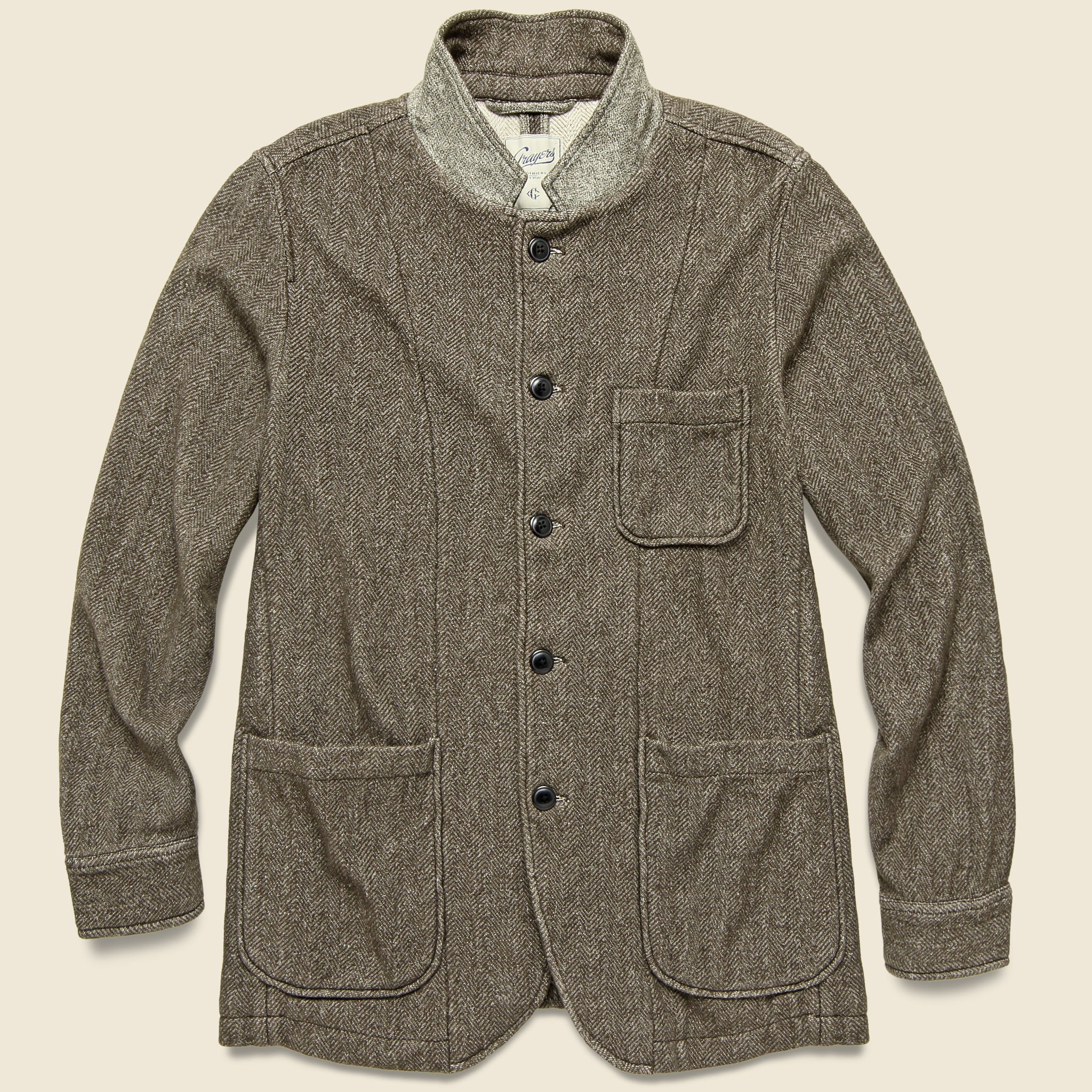 Albemarle Herringbone Knit Blazer - Burnt Umber - Grayers - STAG Provisions - Suiting - Sport Coat