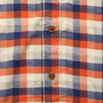 Gingham Heritage Flannel Shirt - Navy/Orange/Grey - Grayers - STAG Provisions - Tops - L/S Woven - Plaid