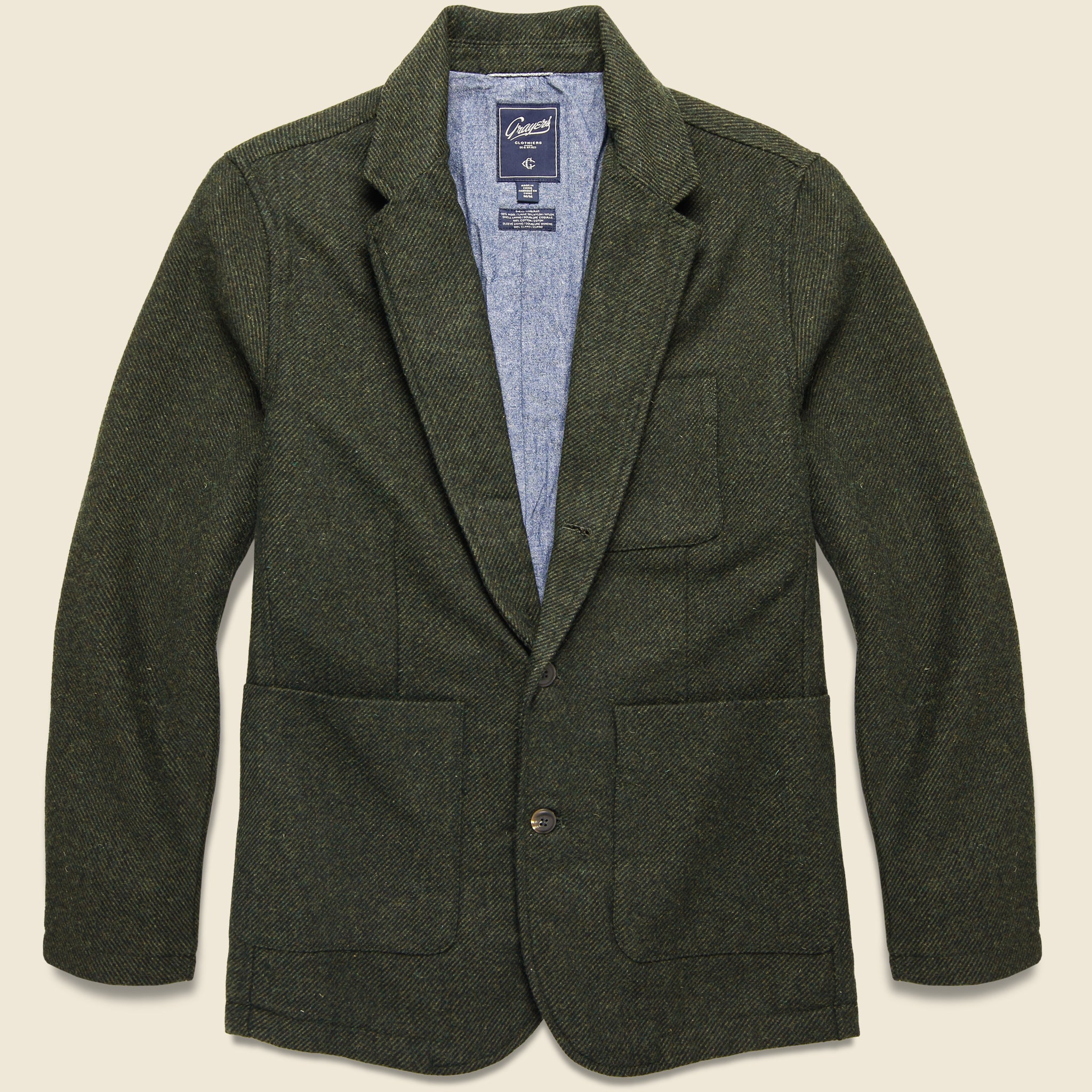 Hutton Wool Sport Coat - Loden - Grayers - STAG Provisions - Suiting - Sport Coat