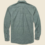 Buford Herringbone Flannel - Forest - Grayers - STAG Provisions - Tops - L/S Woven - Solid