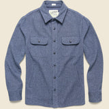 Forsythe Melange Overshirt - Midnight Blue - Grayers - STAG Provisions - Tops - L/S Woven - Overshirt