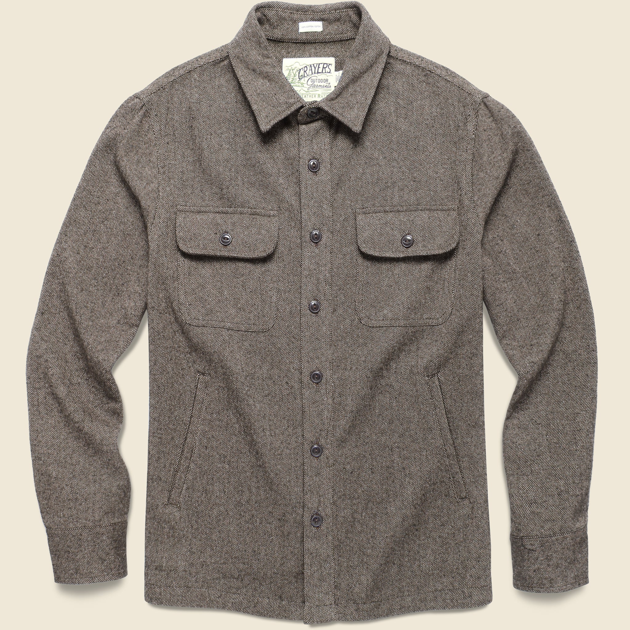 Forsythe Melange Overshirt - Chestnut - Grayers - STAG Provisions - Tops - L/S Woven - Overshirt