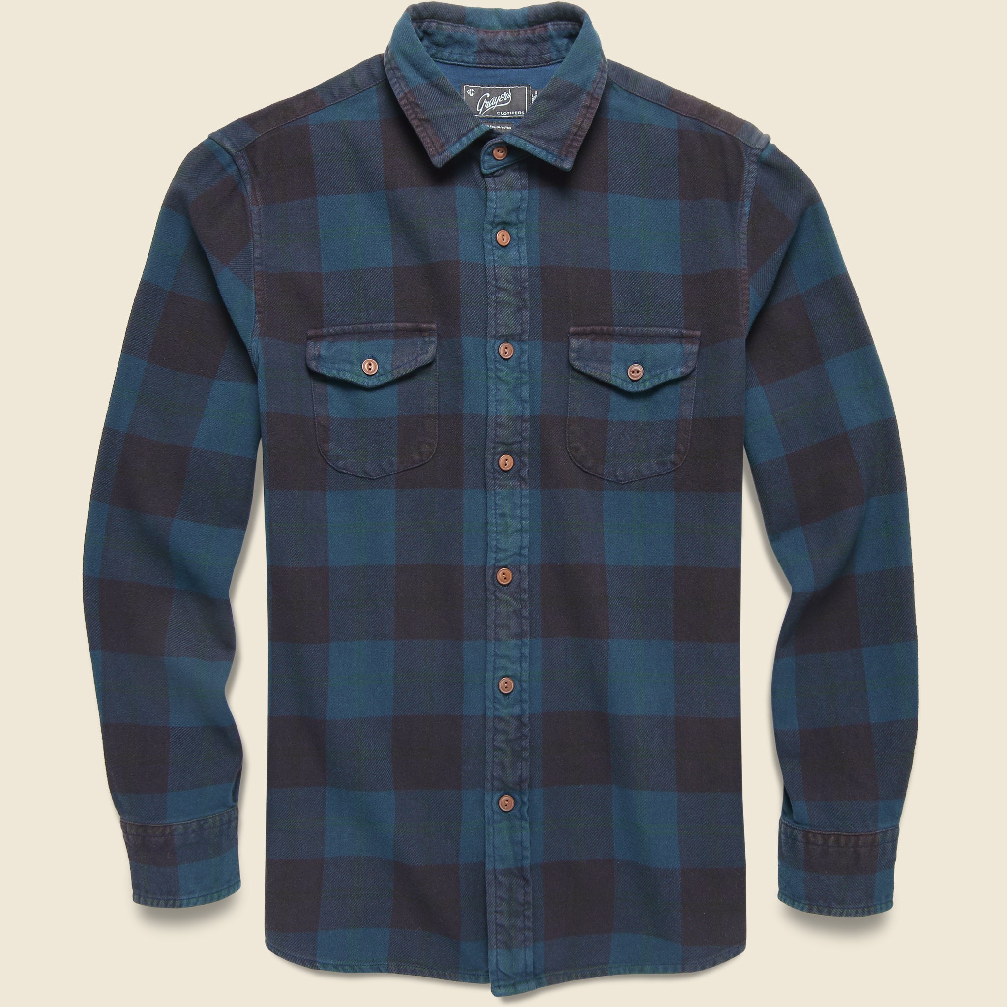 Boseman Heritage Flannel Shirt - Burgundy Slate - Grayers - STAG Provisions - Tops - L/S Woven - Plaid