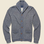 Belmont Shawl Cardigan - Blue Charcoal - Grayers - STAG Provisions - Tops - Sweater