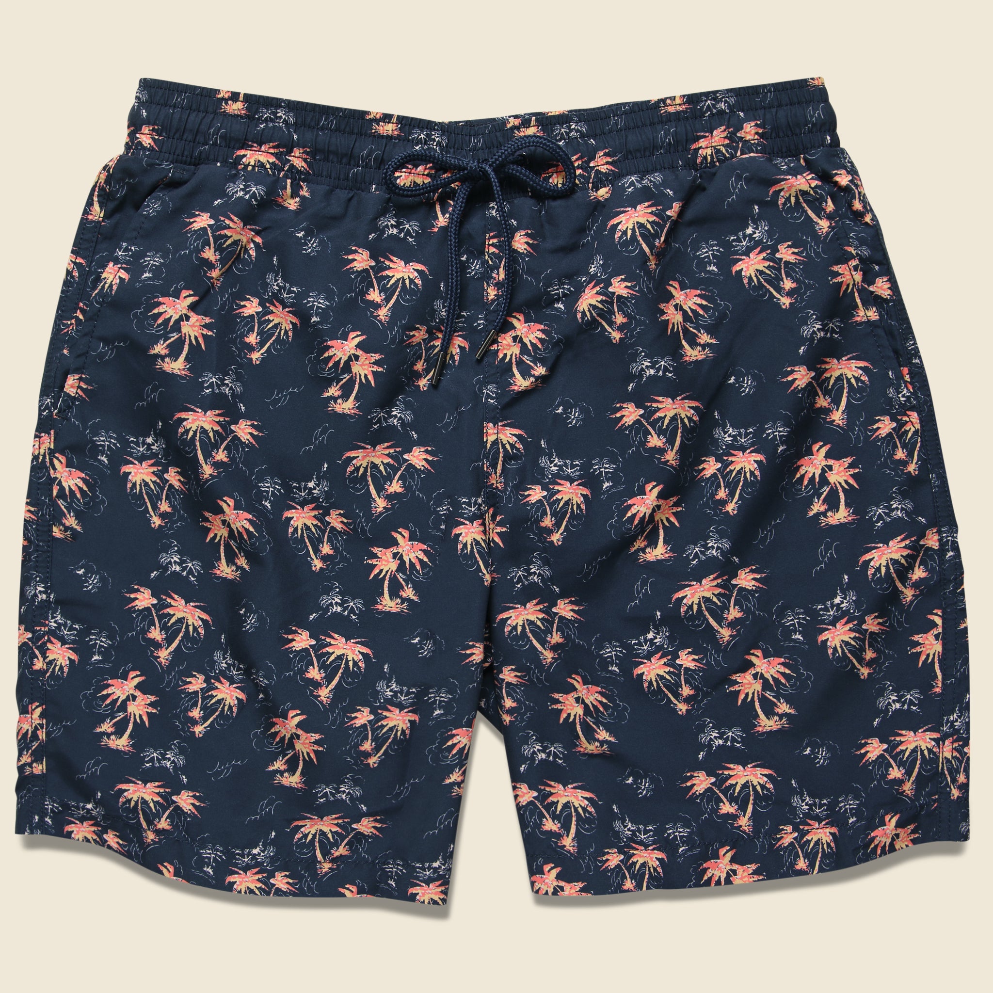 Burning Palm Swim Trunk - Carbon Spice Coral - Grayers - STAG Provisions - Shorts - Swim
