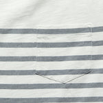Admiral Stripe Crew Tee - Bright White - Grayers - STAG Provisions - Tops - S/S Tee