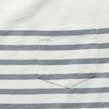 Admiral Stripe Crew Tee - Bright White - Grayers - STAG Provisions - Tops - S/S Tee
