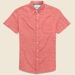 Pearson Summer Slub Twill Shirt - Red - Grayers - STAG Provisions - Tops - S/S Woven - Other Pattern