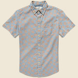 Palm Leaf Summer Weave Shirt - Red/Blue - Grayers - STAG Provisions - Tops - S/S Woven - Floral