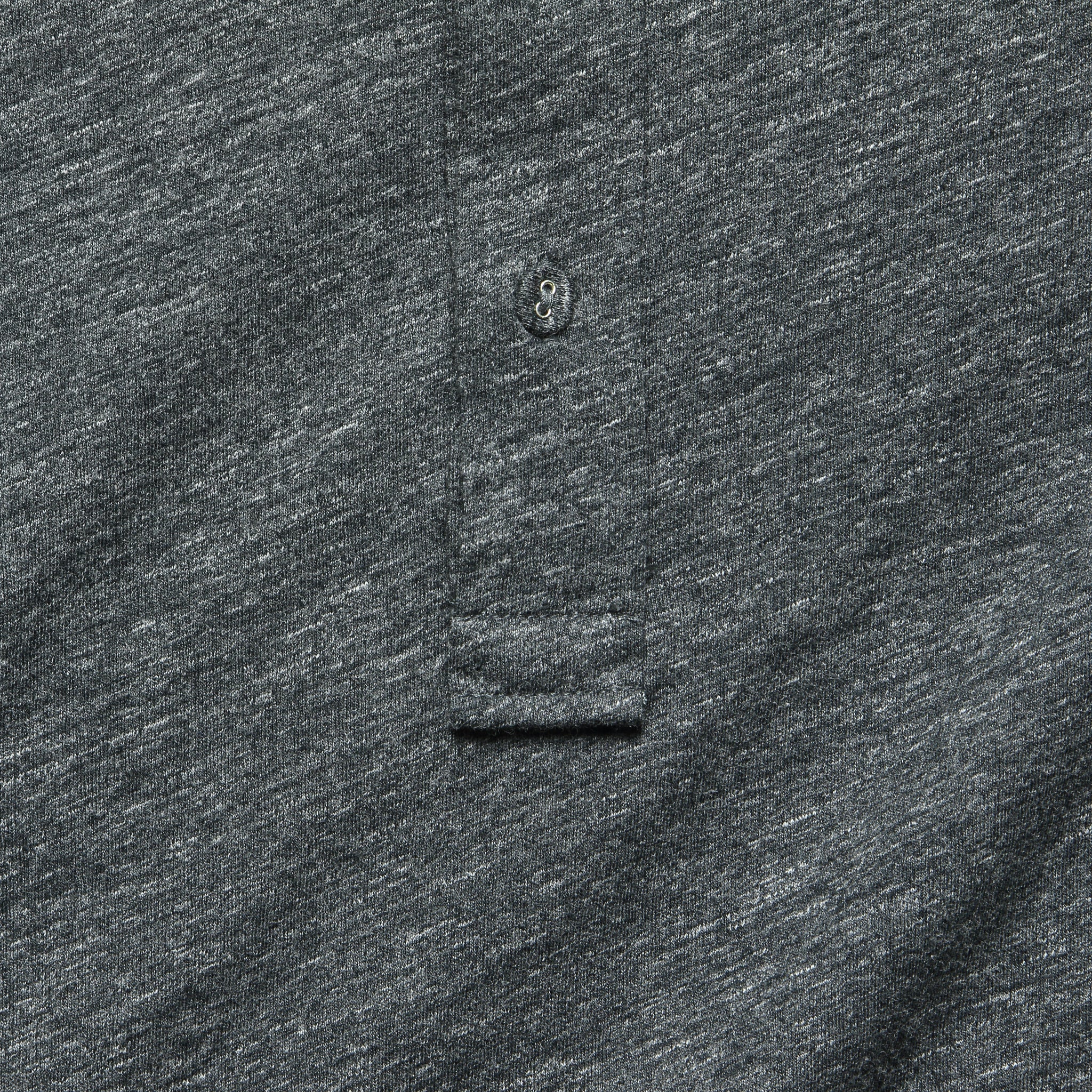 Hartford Nep Jersey Polo - Charcoal - Grayers - STAG Provisions - Tops - S/S Knit