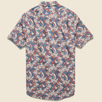 Floral Printed Gauze Shirt - Faded Navy/Red/Cream - Grayers - STAG Provisions - Tops - S/S Woven - Floral