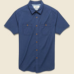 Townsend Dobby Shirt - Navy - Grayers - STAG Provisions - Tops - S/S Woven - Solid